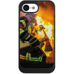 Nivocase Hülle für Apple iPhone 17e Handyhülle NIVOcore Case Schwarz Feuer Feuerwehr Lebensretter (Apple iPhone 17e), Smartphone Hülle, Schwarz