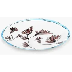 Serax Teller Camelia aubergine midnight flowers von Marni 20cm