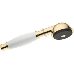 Dornbracht Madison Handbrause 28002970-090010 Metall, Porzellangriff weiß, messing