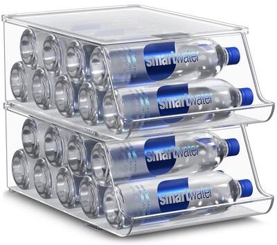 Sorbus Stackable Water Bottle Organizer and Drink Dispenser