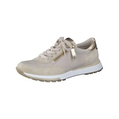 Sneaker PAUL GREEN "Paul Green Sneaker Leder", Damen, Gr. 37, beige, Leder, Schuhe Sneaker