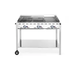 HENDI Grillsystem Green Fire 3 Brenner, Profi Line, 17,4kW, 1078x612x(H)825mm