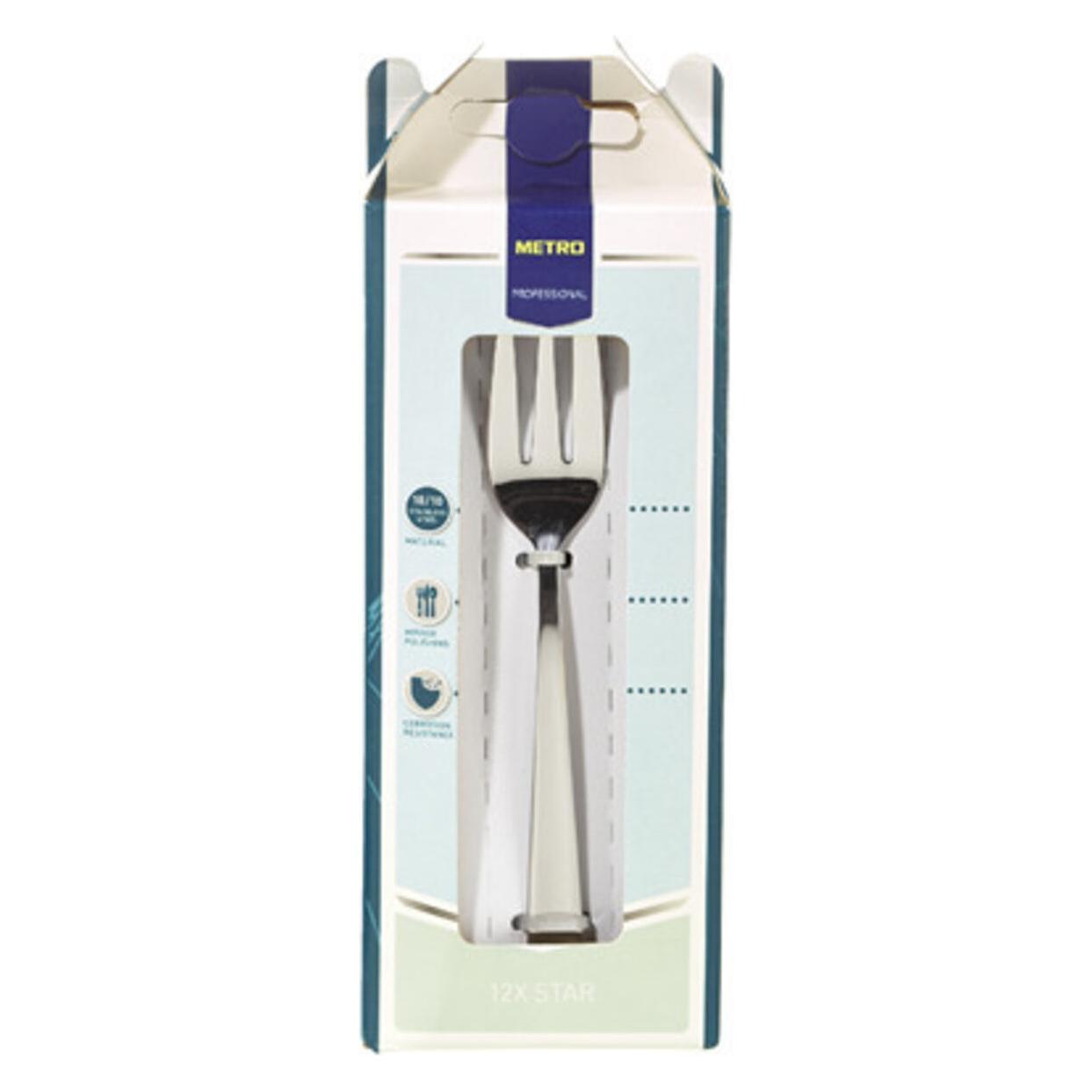 Mailmedia Kuchengabel Star 12ST (12 Stk., Besteck Set) (6442)