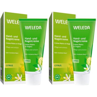 Weleda Citrus Hand- und Nagelcreme 2x 2x50 ml Creme