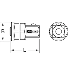 KS Tools GEARplus Stecknuss-Adapter - 503.4263