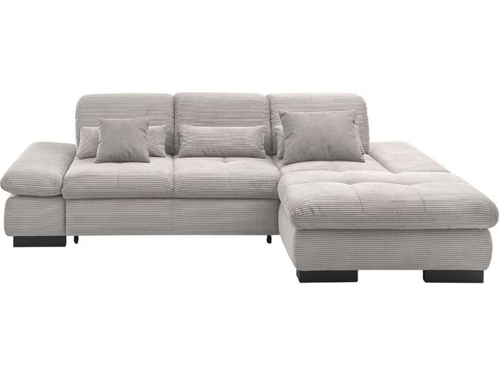 set one by Musterring Ecksofa SO4100 V, mit verstellbaren Kopfteilen, wahlweise mit Funktionen, Cord-Bezug