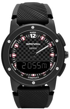 Everyday Crate SPOVAN Gemini Outdoor Sports Watch Altimeter Barometer Waterproof Adventure Watch black