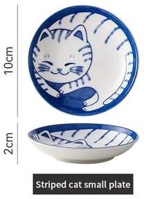 Uplifted Finds Japanese Style Ceramic Dessert Sauce Dish With Lucky Cat Design b