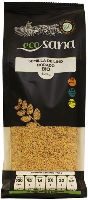 Ecosana SEMENTES DE LINHO DOURADO BIO 500g