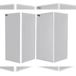 QUICK STAR Ersatzbezug Paravent 4tlg. Weiss