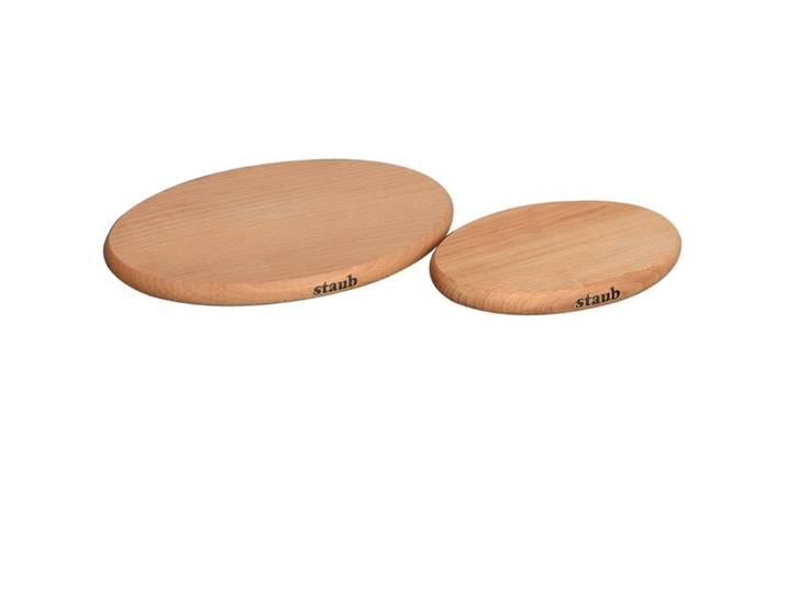 Untersetzer STAUB beige Holz B 21 cm - Untersetzer