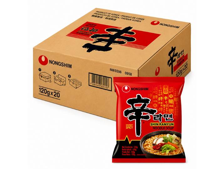 Nongshim Koreaanse Shin Ramyun instantnoedels 20 x 120 g