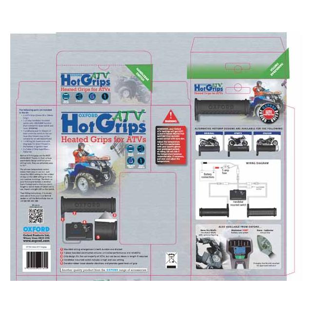 Oxford HotGrips ATV + High/Low switch (OF769)