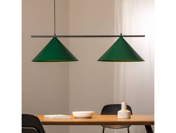 Hängelampe Capital Eko-Light, dimmbar, grün, für Wohn- / Esszimmer, Metall, Modern, Pendelleuchte
