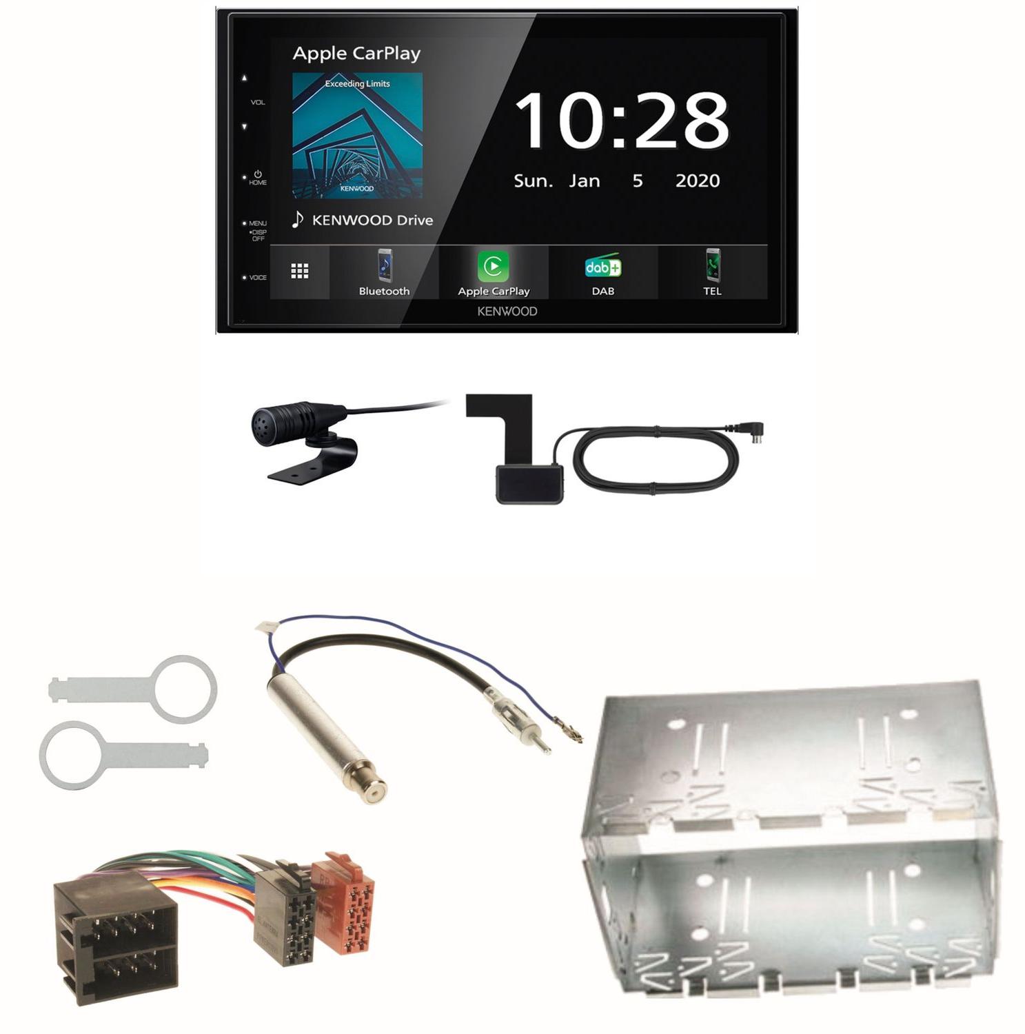 Kenwood DMX5020DABS Android Auto CarPlay Einbauset für Golf 4 Passat 3B 3BG Lupo
