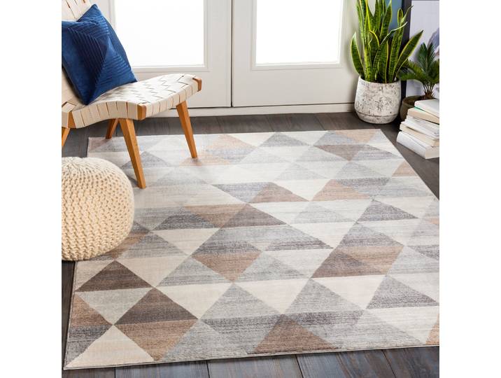 Teppich LIVABLISS FUJAIRAH , beige (grau), B:160cm H:11mm L:215cm, Polypropylen, Teppiche, Teppich
