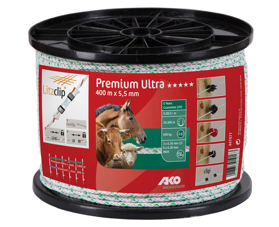 KERBLALBERTGMBH Premium Ultra Seil, 5,5mm,400m weiß/grün 6xniro 0,2+3xCU0,3 08433073