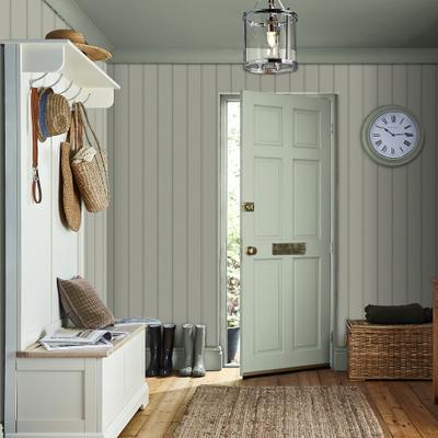 Vliestapete LAURA ASHLEY "Chalford Holzplanken", grün, B:0,52m H:10m L:10m, Vlies, Tapeten, 10mx52cm (ca. 5m2)