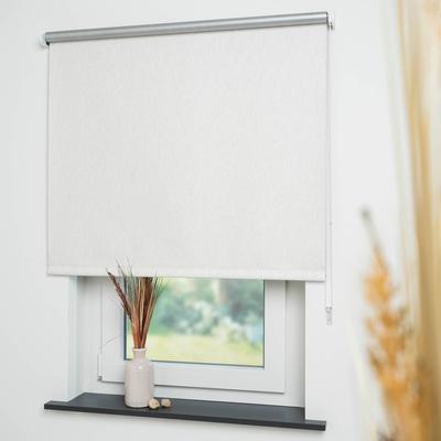 Seitenzugrollo LIEDECO "Thermo-Rollo" Gr. 1, beige (leinen), B:62cm H:180cm, Polyester, Rollos, Seitenzugrollo