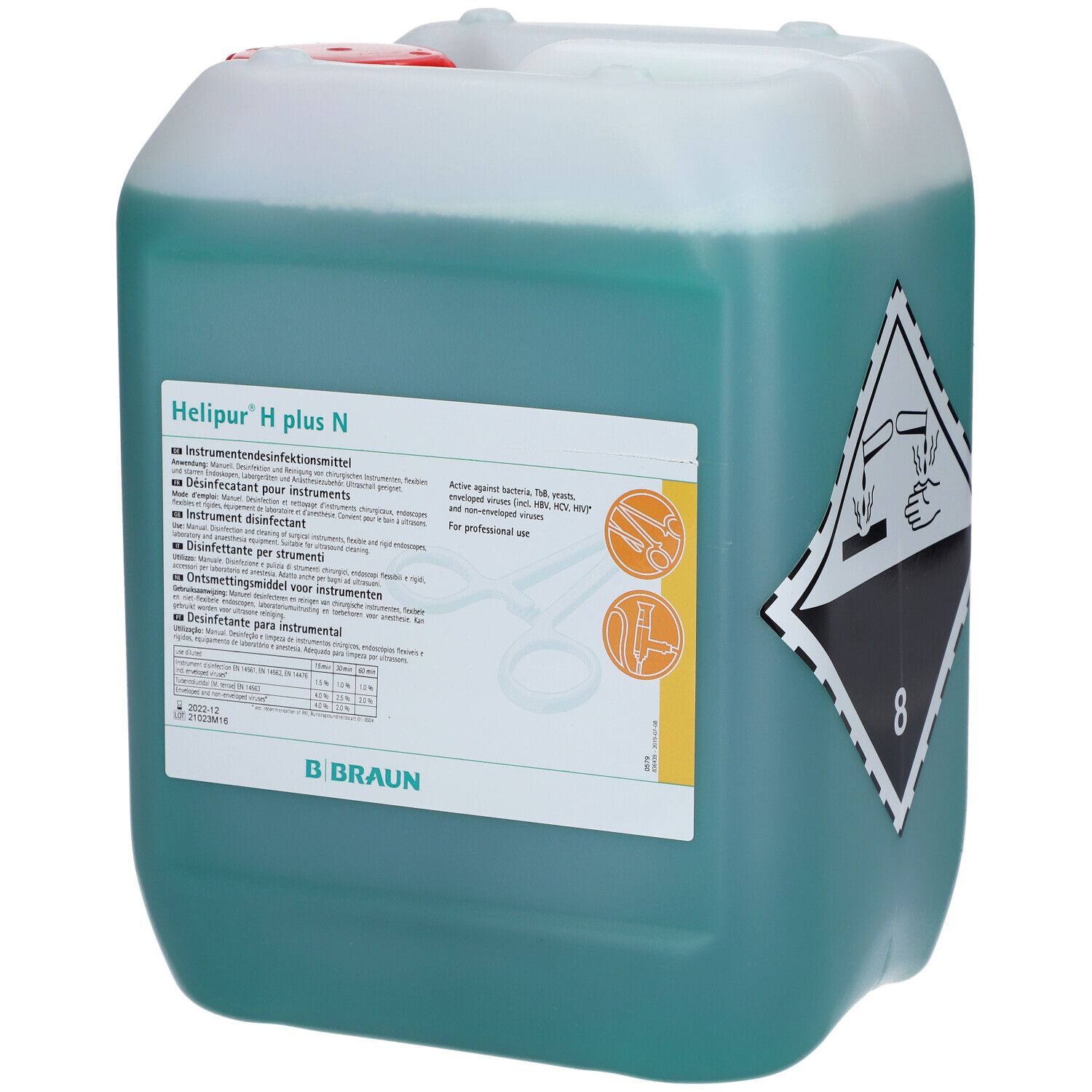 Helipur H plus N Instrumentendesinfektion Kanister 5 l Lösung