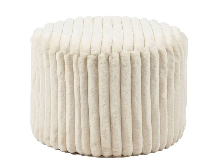 Pouf Vishi 55 x 38 x 55cm Beige/Beige