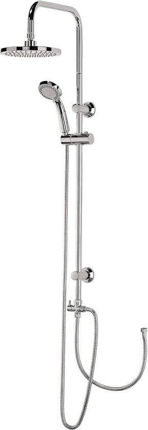 Famanu Doucheset met regendouche en handdouche, 3 straalstanden, antikal, rond, chroom