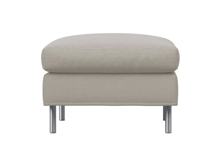 Fogia Alex Fußhocker large Stoff Hiro Sand-aluminiumbein