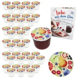 40er Set Sturzglas 230ml Einmachglas TO82 Comic-Obst Deckel DiamantZucker-Rezept