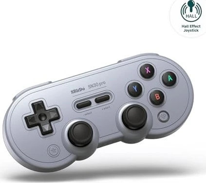 8BitDo SN30 Pro Wireless Gamepad (Hall Effekt Joystick) - Grey Edition - Nintendo Switch