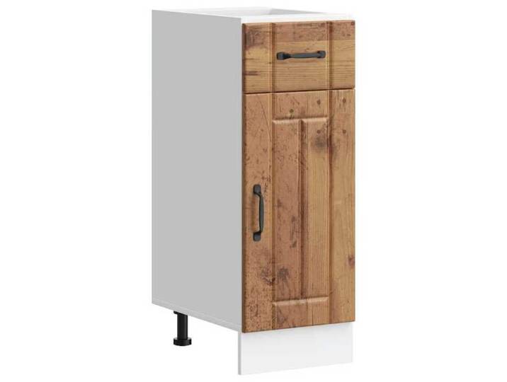 SALE ELEMENTS Cuisine - Armoire de cuisine - Meuble Colonne Meuble Haut de cuisne Lucca vieux bois bois ingénierie @EU(62879)