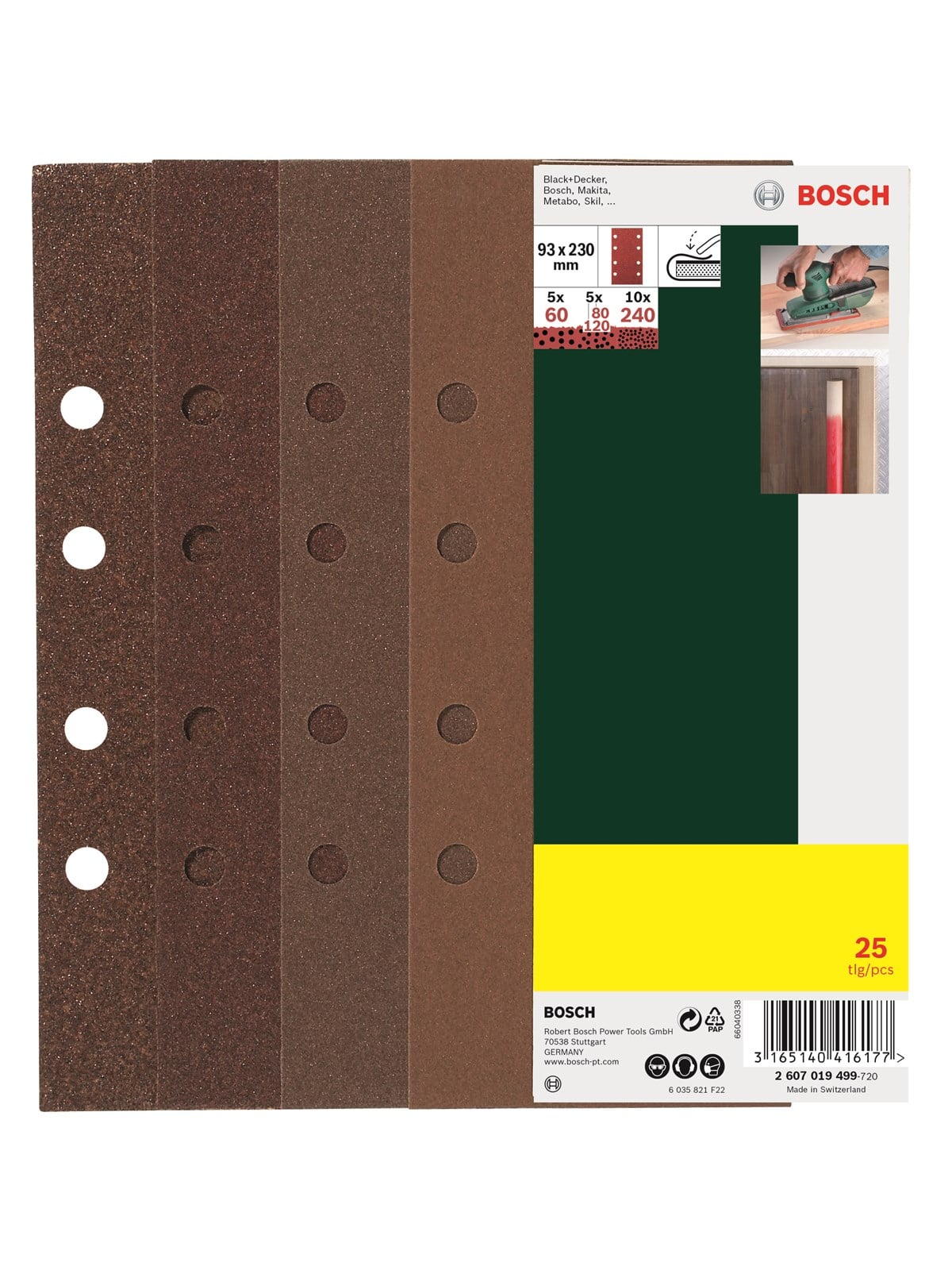 Bosch Fine Sanding sheet set 25 pcs.