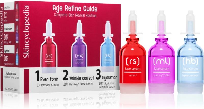 Skincyclopedia Age Refine Guide set with anti-ageing effect