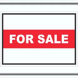 HB-Druck For Sale Aufkleber mit Text Werbeaufkleber A8 (52x74mm)
