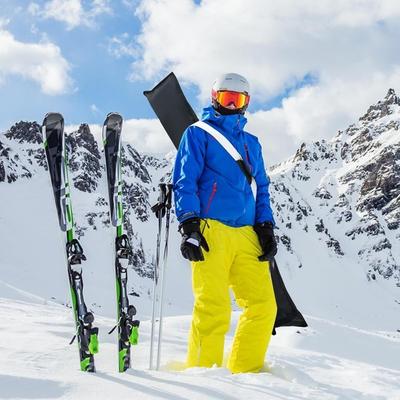 Portable Ski Device Organizer, Waterproof Snowboard Bag Adjustable, Polyester Ski Carrier Portable Ski Device Organizer, Waterproof Snowboard Bag Adjustable, Polyester Ski Carrier
