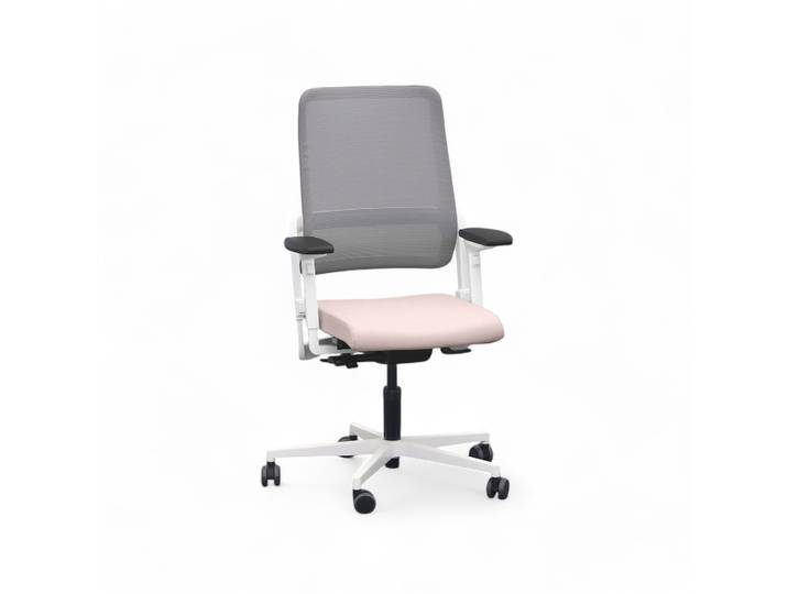 Bürostuhl SitagXilium Mesh swissmade mit 4D Armlehnen, Rosa, Neu, Ergonomischer Stuhl - ideal für flexibles Arbeiten