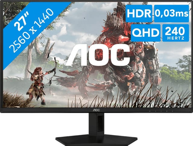 AOC OLED Q27G41ZDF Gaming Monitor met QHD 1440p en 240Hz