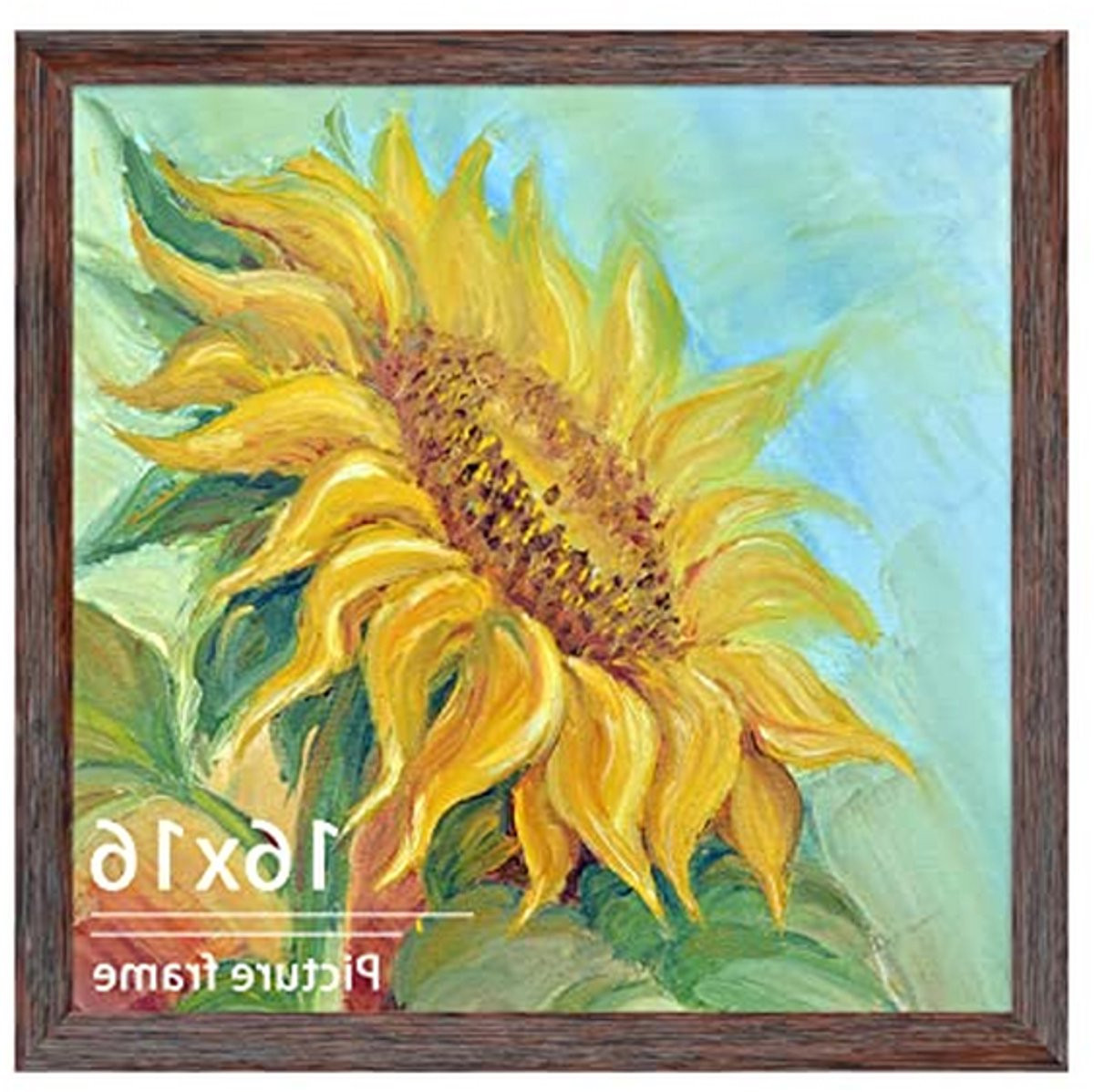 Collage Fotolijst van Bruin Hout met Meerdere Openingen - 16x16 Inch