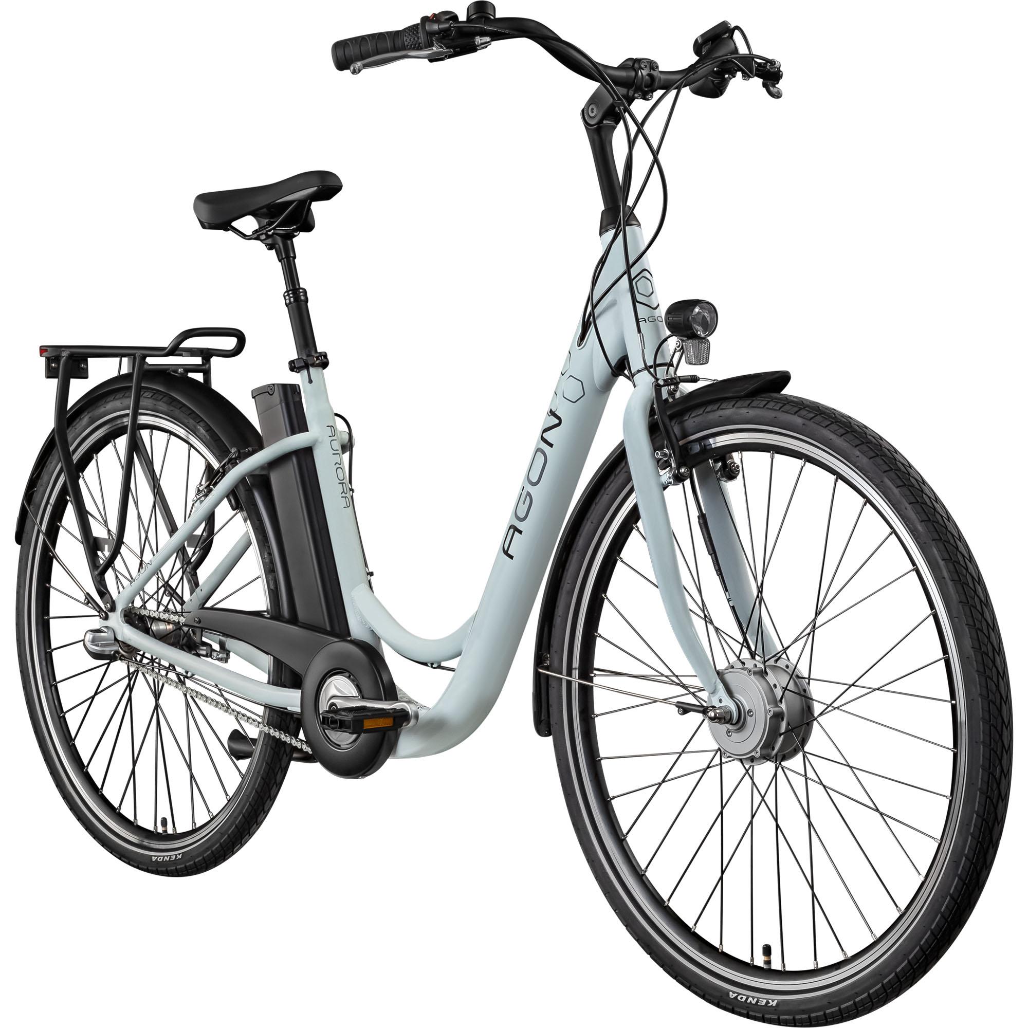 Agon Aurora 28 Zoll E-Bike rock cristal silver