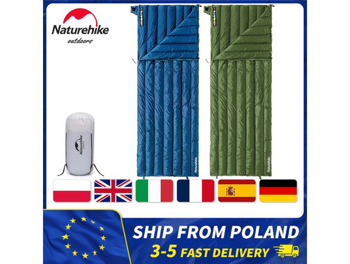 Naturerandonnée CWM400 sac de couchage ultraléger Compact sac à dos canard vers le bas sac de couchage 3 saisons chaud Camping équipement de couchage