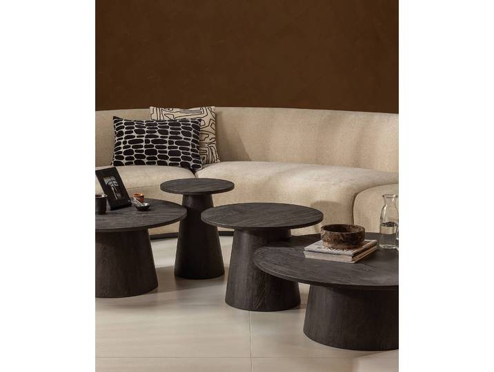Couchtisch Dalaya Ø 80cm Braun