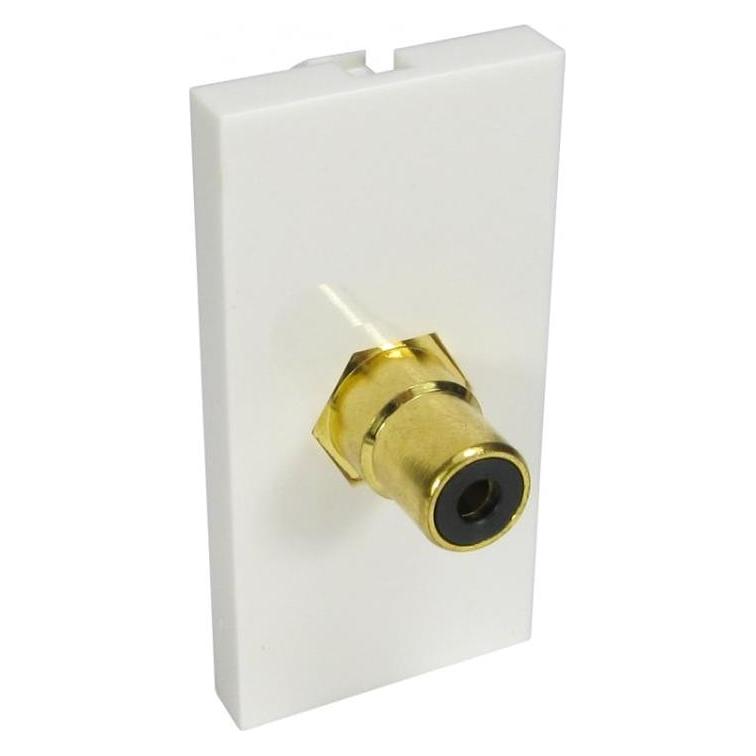 Cables Direct CDL 1x RCA (Black) Euromod-Coupler (Cinch Kabel) (AV-MOD1RCABK)