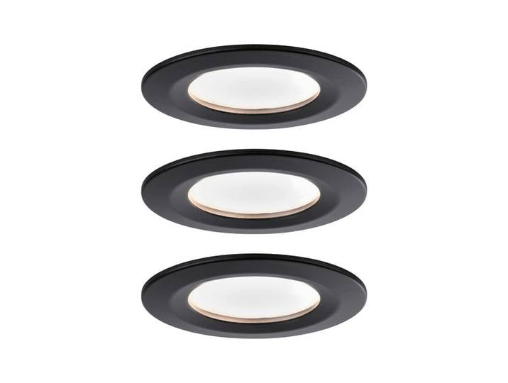 Paulmann Led-Deckenleuchte, Schwarz, Metall, 78 mm, rund, 7.8x3.0x7.8 cm, Lampen & Leuchten, LED Beleuchtung, LED-Deckenleuchten