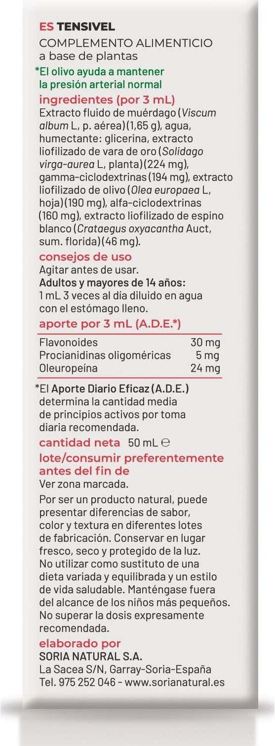 Soria Natural Tensivel Composor 09 50 ml