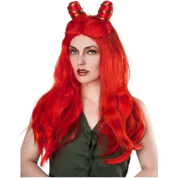 Maskworld Poison Ivy Perücke - Faschingsperücke Teufel Hexe