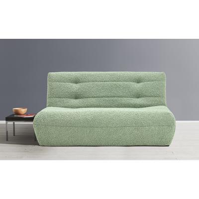 Schlafsofa ELL + ELL "Vanja", grün (hgrün, blau), B:165cm H:85cm T:100cm, Sofas, Schlafsofa