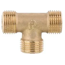 Messing Gewindefitting T-Stück AG 1/2"
