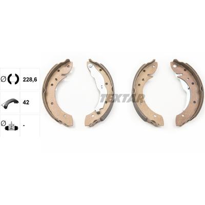 TEXTAR Bremsbackensatz 91044000 für BMW
