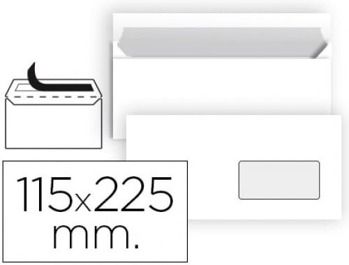 Gama Essencial Envelopes Americanos Brancos com janela   115x225mm   25u.