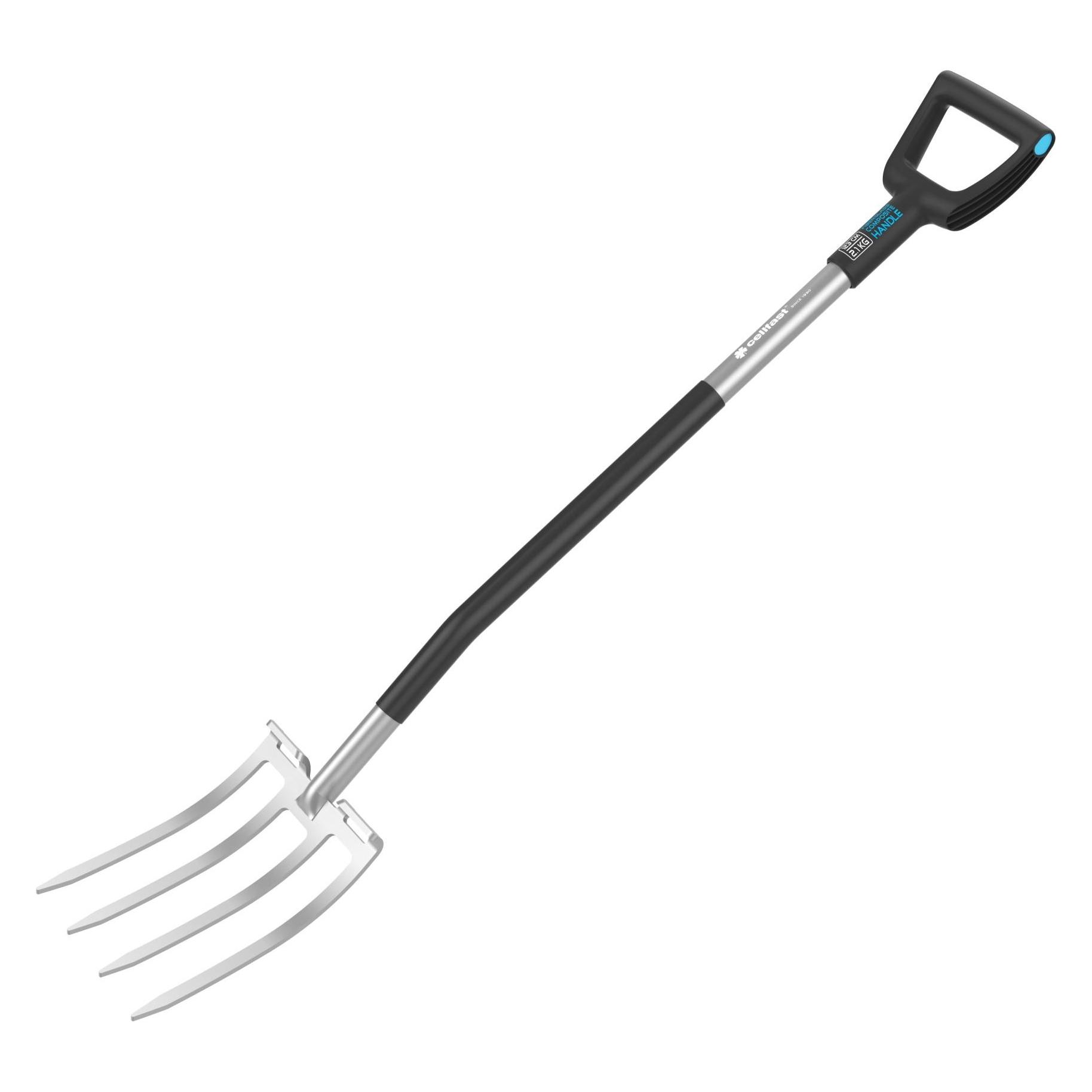 Cellfast Ergo Spatengabel, Schwarz/Blau, 1230mm (C40-020)