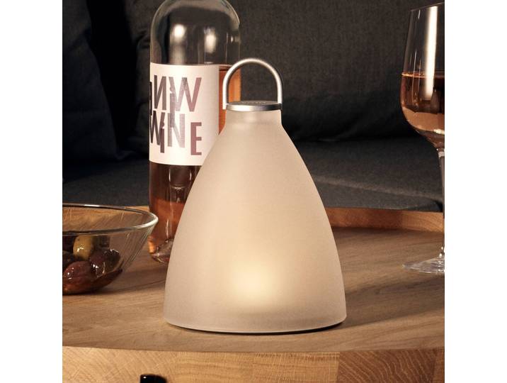 Eva Solo EVA SunLight Bell LED-Solarleuchte, Höhe 20cm, weiß / opal, Aluminium, Modern, Solarleuchte